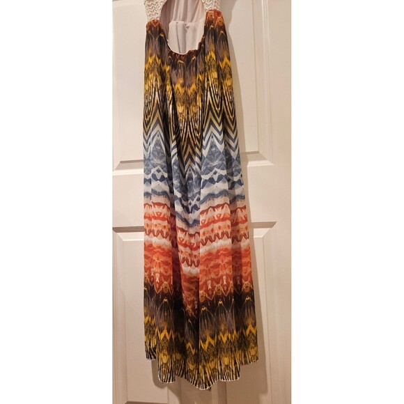 Dress Size Medium Body Central Open Back Long Multicolor Top Knit Dress - Picture 6 of 7